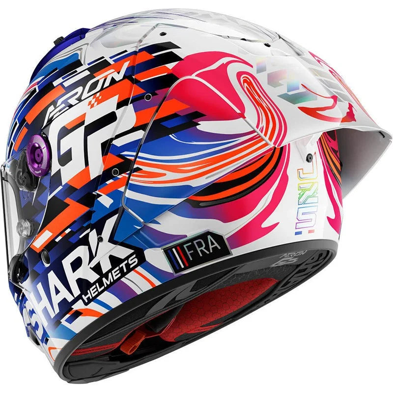 Capacete SHARK Aeron GP Replica Zarco Carbon / Violet / Blue