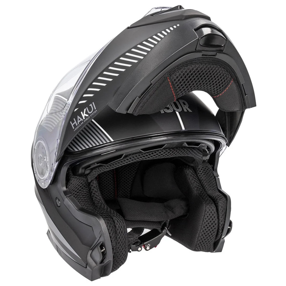 CAPACETES 130R HAKUI V2 STELLAR MATT BLACK / WHITE