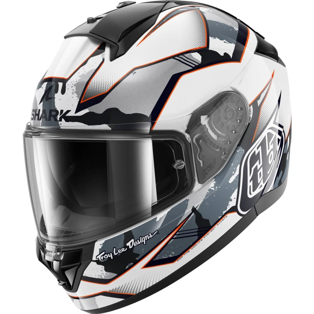 CAPACETE SHARK RIDILL 2 TLD MATRIX WHITE / SILVER / RED