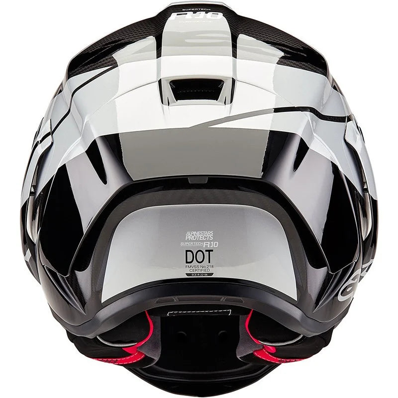 Capacete ALPINESTARS Supertech R10 Element Black Carbon / Silver / Black