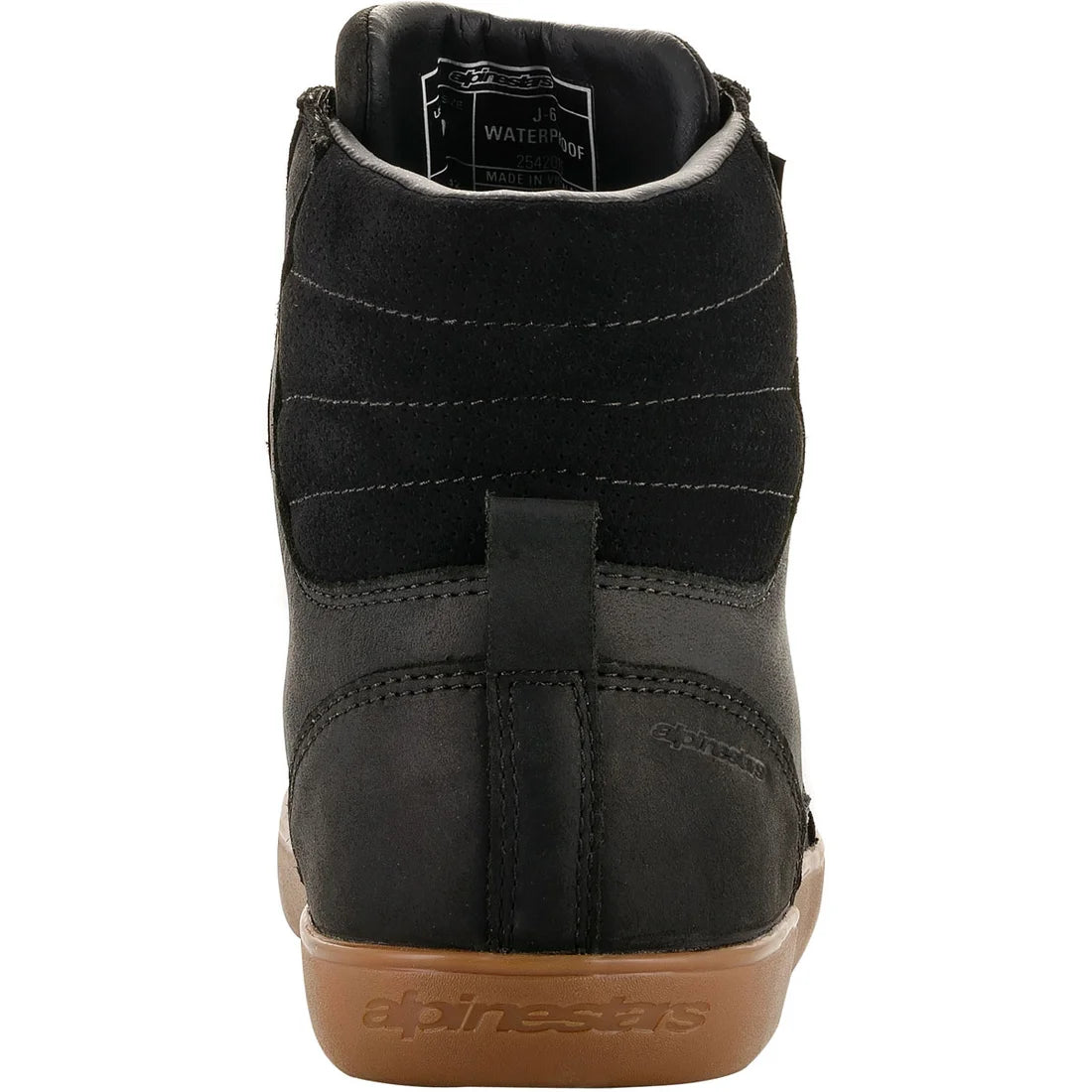 TENIS ALPINESTARS J6 WHATERPROOF BLACK/GUM
